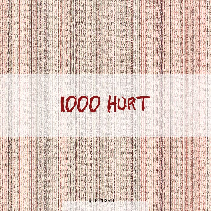 1000 HURT example